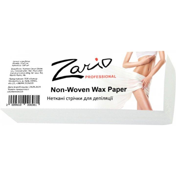Zario Professional Нетканые полоски для депиляции  Non-Woven Wax Paper 100 шт (2009610006981) - зображення 1