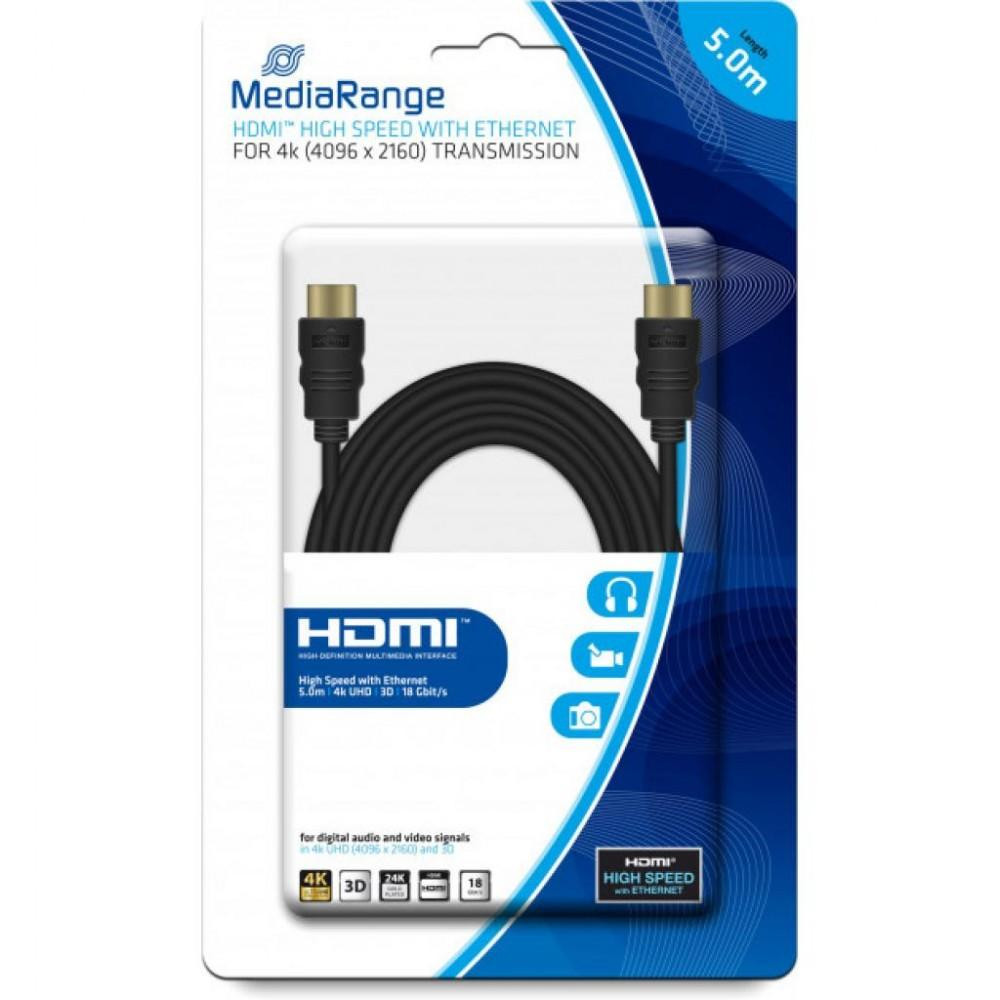 MediaRange HDMI 2.0 с Ethernet 5m (MRCS158) - зображення 1