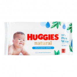 Huggies Вологі серветки  Pure Bio, 56 шт.