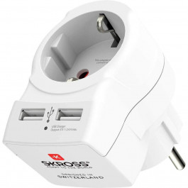 SKROSS Europe to Europe Wall Charger 2xUSB-A, 2.4A White