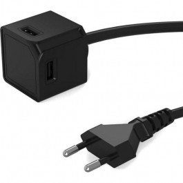 Allocacoc USBcube Original 4xUSB-A, 15W Black (10464BK/EUEUMC)