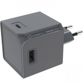 Allocacoc USBcube Original 2xUSB-A, 2xUSB-C, 65W Gray (DH1253GY/EUPD65)