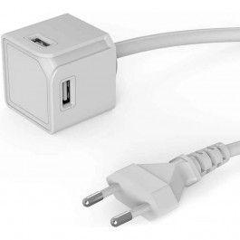 Allocacoc USBcube Original 4xUSB-A, 15W White (10464WT/EUEUMC)
