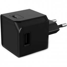 Allocacoc USBcube Original 2xUSB-A, 2xUSB-C, 15W Black (10466BK/EUACMC)