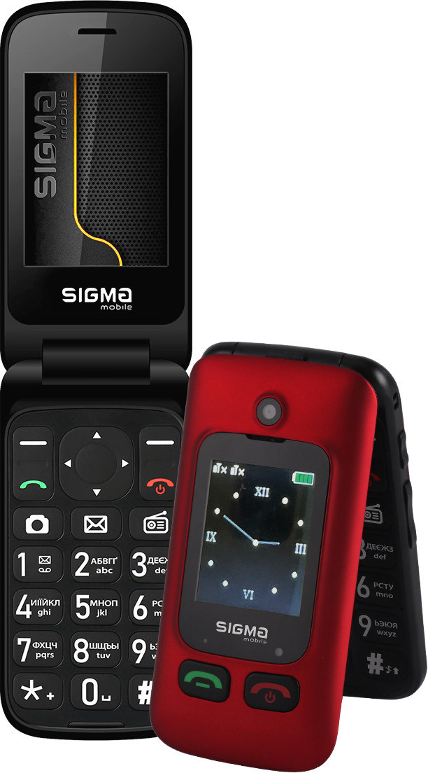 Sigma mobile Comfort 50 Shell Duo Type-C Black-Red - зображення 1