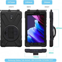 BeCover Чохол-підставка Heavy Duty Case  для Samsung Galaxy Tab Active 3 SM-T570/SM-T575/SM-T577 8" Black (7