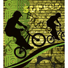 Dimex Спорт - велосипед на зеленом фоне (MS-3-0328)