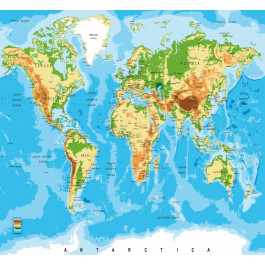 Dimex Географическая карта мира (MS-5-0261)