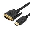 Prologix DisplayPort to DVI 1.8m Black (PR-DP-DVI-P-04-30-18M) - зображення 1