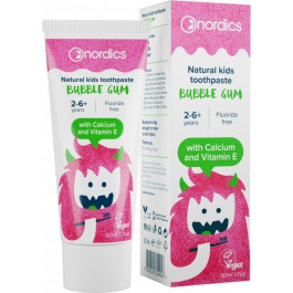 Nordics Зубна паста дитяча  Kids Bubble Gum 50 мл (3800500324456)
