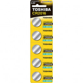 Toshiba CR-2016 bat(3B) Lithium 5шт (00152701)
