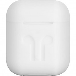 2E Чехол  для Apple AirPods Pure Color Silicone (3mm) Imprint White (2E-AIR-PODS-IBPCSI-3-WT)