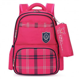 Seven Star Fox Шкільний рюкзак "Лисеня" із сумочкою для олівців на карабіні, вологозахищений, 18 л Рожевий