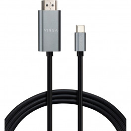 Vinga USB Type-C to HDMI v1.4 1.5m Black (VCPVCCH1415)