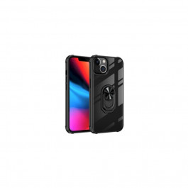 Drobak Magnetic Ring Case with Airbag для Apple iPhone 11 Pro Max Black (707015)