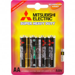 Mitsubishi Electric AA bat Zn-C 4шт Super Heavy Duty MS/R6PU/4BP