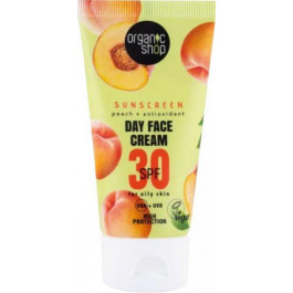 Organic Shop Сонцезахисний денний крем для обличчя  30 SPF для жирної шкіри 50 мл (4743318143293)