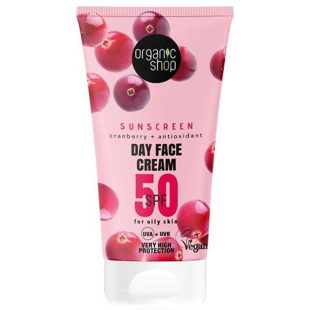 Organic Shop Сонцезахисний денний крем для обличчя  50 SPF для жирної шкіри 50 мл (4743318143286) - зображення 1
