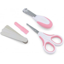 Nuvita Набір  догляду за дитиною 0м+ Рожевий Безпечні ножиці з акс.