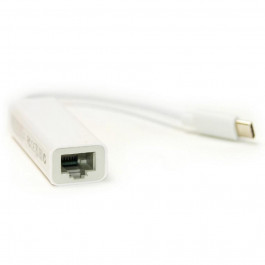 PowerPlant USB Type-C to RJ45 0.12m White (DV00DV4067)