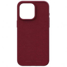 Njord Suede MagSafe Case for iPhone 15 Pro Max - Crimson Red (NA54SU11)