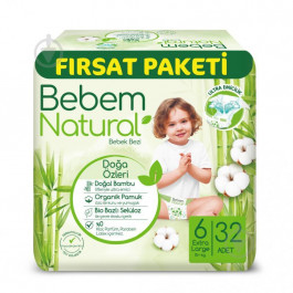 Bebem Natural 6 Extra large, 32 шт