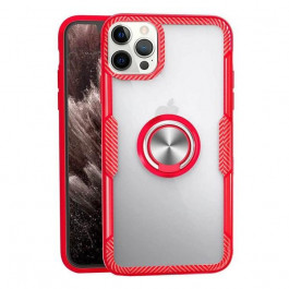 Deen CrystalRing for iPhone 12 Pro Max Transparent Red