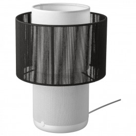 IKEA SYMFONISK Speaker lamp Textile shade White/black (994.826.84)