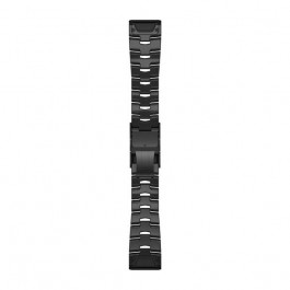 Garmin Ремінець для Fenix 6 22 QuickFit Vented Titanium Bracelet with Carbon Gray DLC Coating bands (010-12