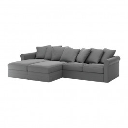 IKEA GRONLID 4-місний диван з шезлонгом, Люнген середньо сірий (794.090.72)