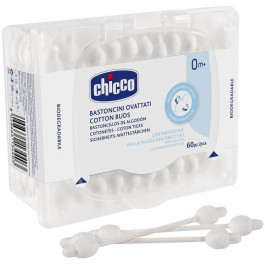 Chicco Ватные палочки Chicco с ограничителем 60 шт (10440.00) (8058664134403)