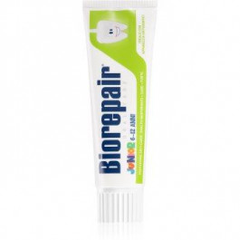 Biorepair Junior дитяча зубна паста без фтору присмак Mild Mint (6-12) 75 мл