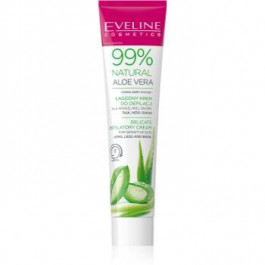Eveline 99% Natural Aloe Vera заспокійливий крем для видалення волосся лінія бікіні та пахви 125 мл