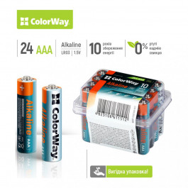 ColorWay AAA bat Alkaline Power 24шт (CW-BALR03-24PB)