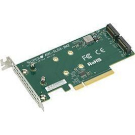 Supermicro PCIe x8 for SSD 2x m.2 NVMe (AOC-SLG3-2M2)
