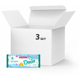 Dada Упаковка влажных салфеток без запаха 3 пачки по 60 шт (5900785999870)