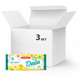 Dada Упаковка влажных салфеток с экстрактом ромашки 3 пачки по 60 шт (5900785999887)