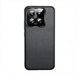 GKK Luxury Shockproof Hybrid Leather Case для Xiaomi 14 Black