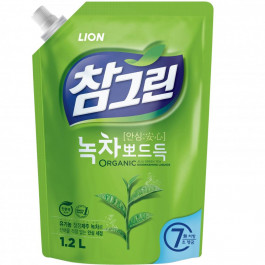 Lion Средство для мытья посуды Зеленый чай запаска 1.2 л (8801007655154)