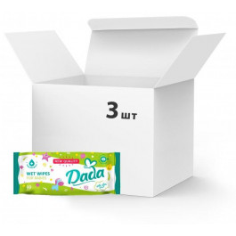Dada Упаковка влажных салфеток с экстрактом алоэ 3 пачки по 60 шт (5900785999894)