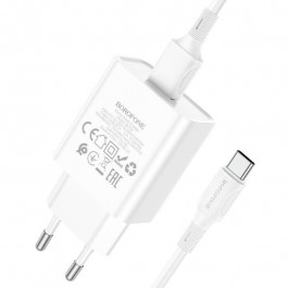 Borofone BA74A Aspirer White + USB-C (BA74ACW)