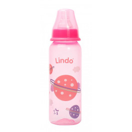 Lindo Бутылочка для кормления LI 138 розовый 250 мл