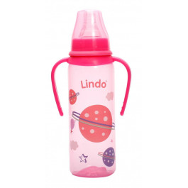 Lindo Бутылочка для кормления LI 139 розовый 250 мл