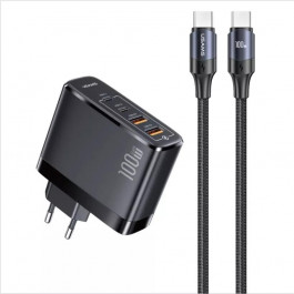 USAMS T44 100W Black Type-C to Type-C cable (UC-TZ01)