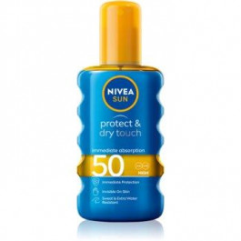 Nivea Sun Protect & Dry Touch невидимий спрей для засмаги SPF 50 200 мл