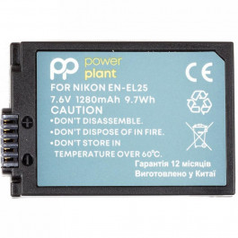 PowerPlant Аккумулятор PowerPlant Nikon EN-EL25 1280mAh (декодирован) (876699)