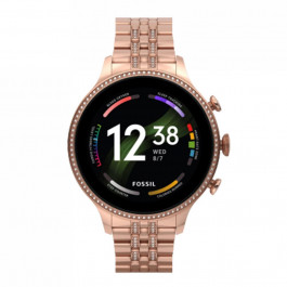 Fossil Gen 6 Smartwatch Rose Gold-Tone Stainless Steel (FTW6077)