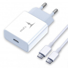 T-PHOX T-P01 PD 18W Charger + C-Lightning 18W White