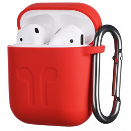 2E Чохол  для Apple AirPods, Pure Color Silicone Imprint (1.5 mm), Rose red (2E-AIR-PODS-IBSI-1.5-RRD)