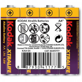 Kodak AA bat Alkaline 4шт  XtraLife (30411777)